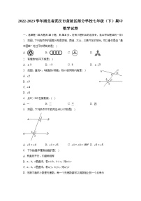 2022-2023学年湖北省武汉市黄陂区部分学校七年级（下）期中数学试卷（含解析）