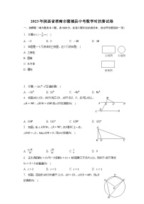 2023年陕西省渭南市蒲城县中考数学对抗赛试卷（含答案）