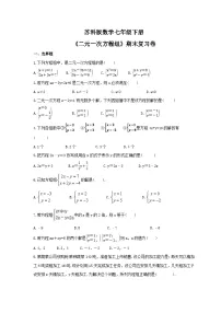 苏科版数学七年级下册《二元一次方程组》期末复习卷(含答案)