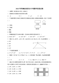 2023年河南省洛阳市+中考数学+仿真试卷（含答案）