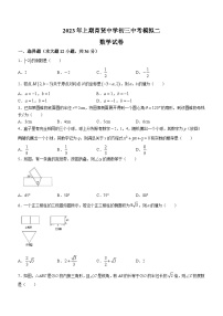 2023年湖南省衡阳市育贤中学中考数学模拟试卷（含答案）