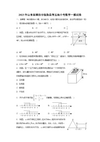 2023年山东省潍坊市临朐县等五地中考数学一模试卷（含解析）