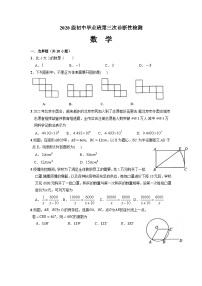 2023年四川省南充市顺庆区中考三模数学试题