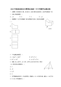 2023年陕西省西安市雁塔区高新一中中考数学五模试卷（含解析）