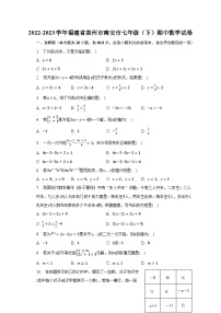 2022-2023学年福建省泉州市南安市七年级（下）期中数学试卷（含解析）