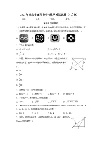 2023年湖北省襄阳中考模拟试题数学试卷(含答案)