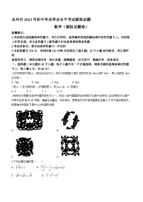 2023年湖南省永州市中考模拟数学试题（含答案）