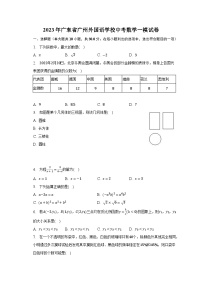 2023年广东省广州外国语学校中考数学一模试卷（含解析）