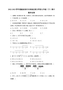 2022-2023学年福建省泉州市泉港区部分学校七年级（下）期中数学试卷（含解析）