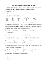 2023年山东省日照市五莲县许孟镇初级中学中考数学一模试卷（含答案）