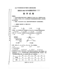 2023年河南省洛阳市中考数学三模试卷及答案