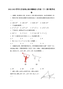 2022-2023学年江苏省连云港市灌南县七年级（下）期中数学试卷(含解析）