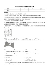 2023年河北省邯郸市武安市中考二模数学试卷（含答案）