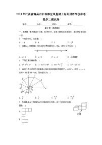 2023年江西省南昌市红谷滩区凤凰城上海外国语学校中考数学二模试卷