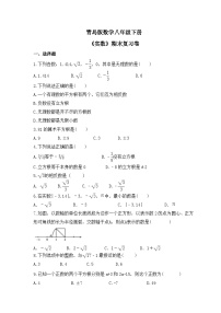 青岛版数学八年级下册《实数》期末复习卷（含答案）