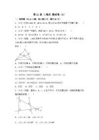 人教版数学八年年级上册 第11章 三角形 测试卷（3）