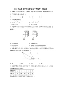 2023年山东省枣庄市薛城区中考数学一模试卷（含解析）