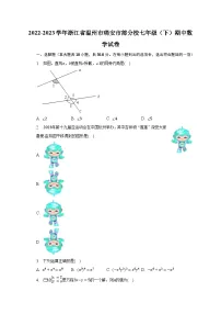 2022-2023学年浙江省温州市瑞安市部分校七年级(下)期中数学试卷(含解析)