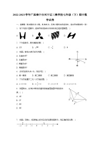 2022-2023学年广西南宁市兴宁区三美学校七年级（下）期中数学试卷（含解析）