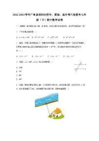 2022-2023学年广东省深圳市侨外、翠园、盐外等六校联考七年级（下）期中数学试卷（含解析）