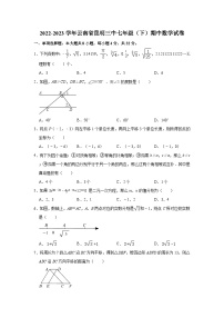 2022-2023学年云南省昆明三中七年级（下）期中数学试卷(含解析)