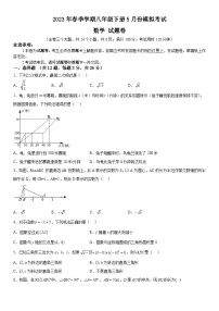 2023年云南省昭通市正道高级完全中学春季学期八年级下册5月份模拟考试数学试题卷