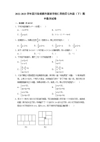 四川省成都外国语学校仁寿校区2022-2023学年七年级下学期期中数学试卷