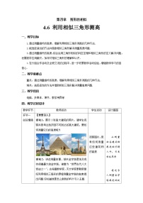 初中数学北师大版九年级上册6 利用相似三角形测高教学设计