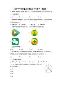 2023年广东省肇庆市德庆县中考数学一模试卷（含解析）