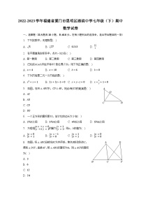 2022-2023学年福建省厦门市思明区湖滨中学七年级（下）期中数学试卷（含解析）