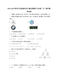 2022-2023学年江苏省扬州市江都区邵樊片七年级（下）期中数学试卷（含解析）