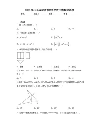 2023年山东省菏泽市曹县中考二模数学试题（含解析）