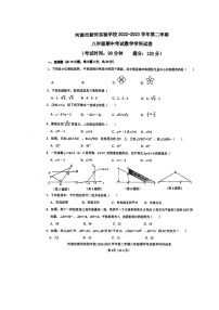 北师大版八年级数学下册期中测试卷（无答案）