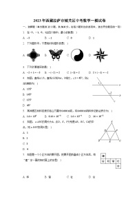 2023年西藏拉萨市城关区中考数学一模试卷（含解析）