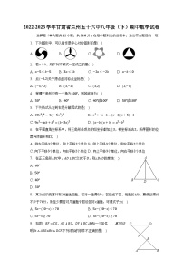 2022-2023学年甘肃省兰州五十六中八年级（下）期中数学试卷（含解析）