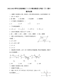 2022-2023学年江西省南昌二十八中教育集团七年级（下）期中数学试卷(含解析）