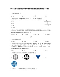 2023届广西省南宁市中考数学阶段性适应模拟试题（一模）含解析