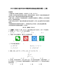 2023届四川省泸州市中考数学阶段性适应模拟试题(二模)含解析