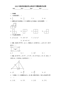 2023年陕西省商洛市山阳县中考模拟数学试卷(含答案)