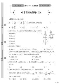 （2023秋）（初中）九年级全一册-沪科版数学-中考模拟检测题（三）