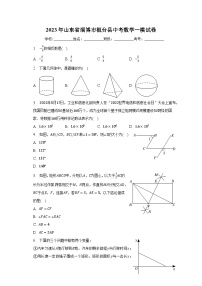 2023年山东省淄博市桓台县中考数学一模试卷（含解析）