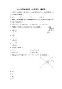 2023年河南省洛阳市中考数学一模试卷（含解析）