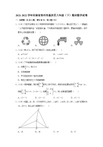 2021-2022学年河南省郑州市惠济区八年级（下）期末数学试卷