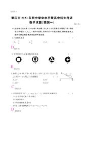 2023年重庆市中考数学预测试卷