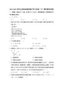 2022-2023学年山西省运城实验中学七年级（下）期中数学试卷(含解析)