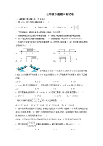 2022—2023学年人教版数学七年级下册期末测试卷