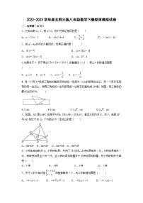 2022—2023学年北师大版八年级数学下册期末仿真模拟试卷