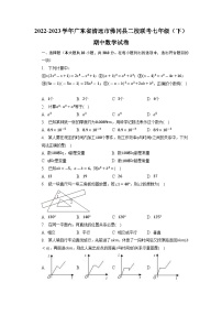 广东省清远市佛冈县二校联考2022-2023学年七年级下学期期中数学试卷+