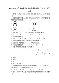 湖北省孝感市孝昌县2022-2023学年七年级下学期期中数学试卷+