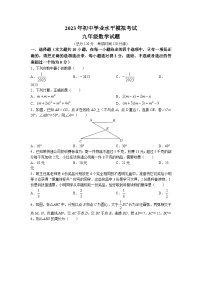 2023年山东省东营市中考三模数学试题